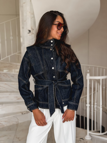 Veste en jeans Marzia - Bleu foncé