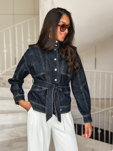 Veste en jeans Marzia - Bleu foncé