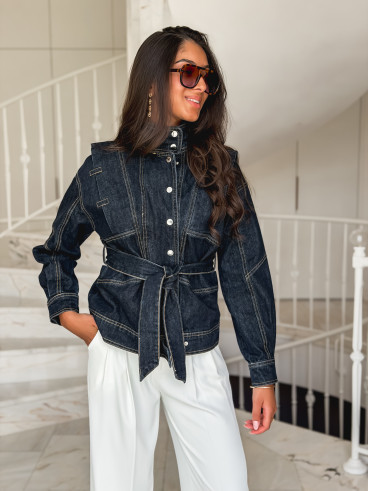 Veste en jeans Marzia - Bleu foncé