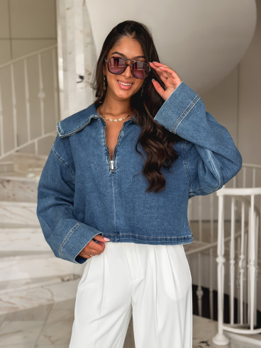 Blouse Prudence - Bleu