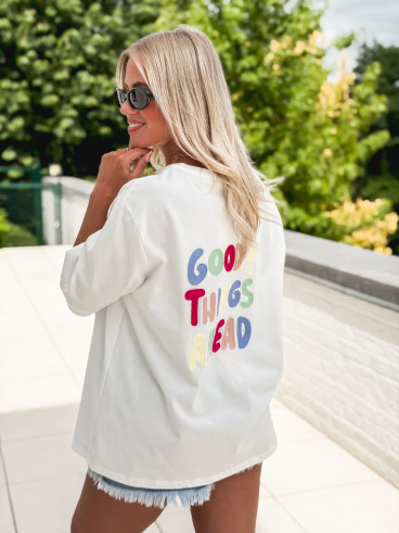 T-shirt "Good things" - Blanc