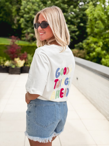 T-shirt "Good things" - Blanc
