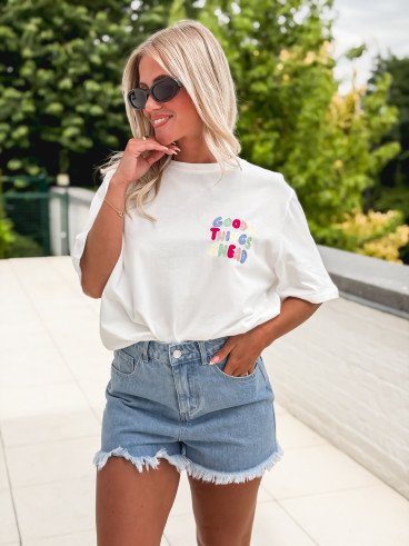 T-shirt "Good things" - Blanc