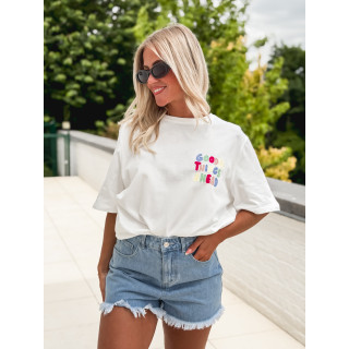 T-shirt "Good things" - Blanc