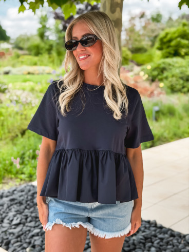 Blouse Davida - Bleu marine