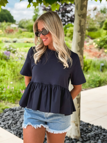 Blouse Davida - Bleu marine Blouse Davida - Bleu marine