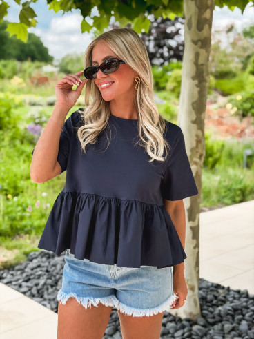 Blouse Davida - Bleu marine Blouse Davida - Bleu marine