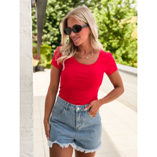 t-shirt Lomane - Rouge