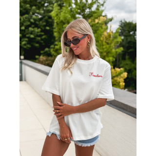 T-shirt "Freedom" - Blanc
