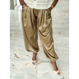Pantalon satiné Nysa - Taupe