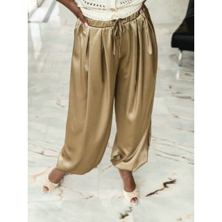 Pantalon satiné Nysa - Taupe