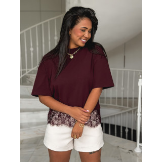 T-shirt Serya - Bordeaux