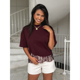 T-shirt Serya - Bordeaux