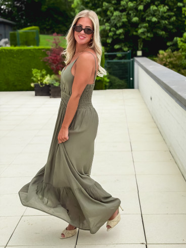 Robe longue Zolie - Kaki