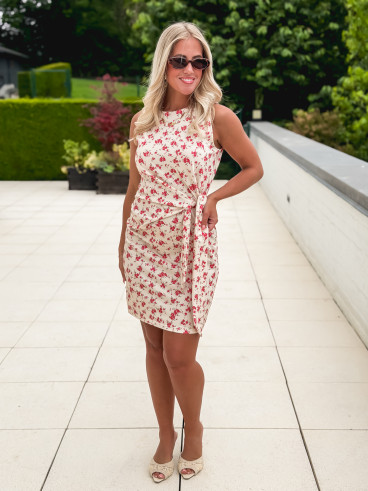 Robe Courte Sans Manches  Rosanna - Crème