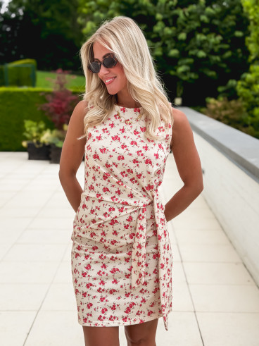 Robe Courte Sans Manches  Rosanna - Crème