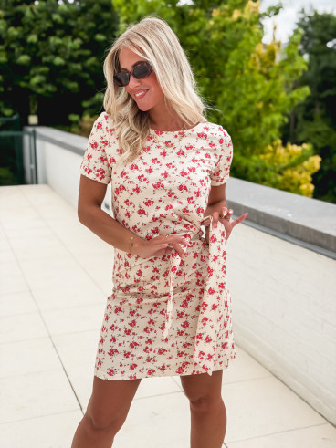 Robe courtes Rosanna - Crème