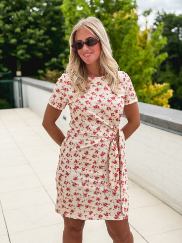Robe courtes Rosanna - Crème