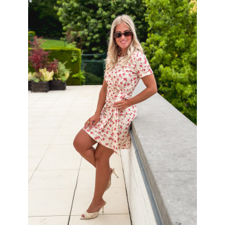 Robe courtes Rosanna - Crème