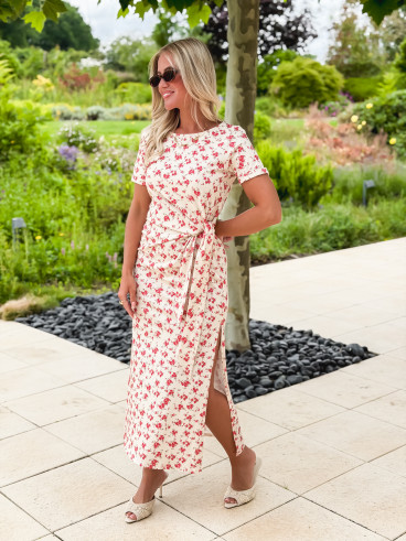 Robe longue Rosanna - Crème