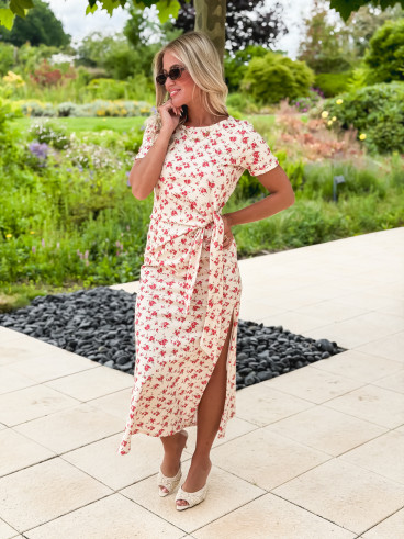 Robe longue Rosanna - Crème