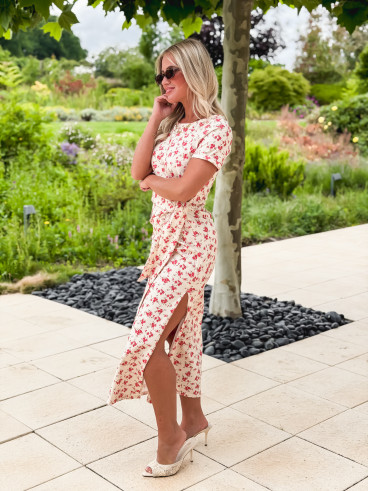 Robe longue Rosanna - Crème