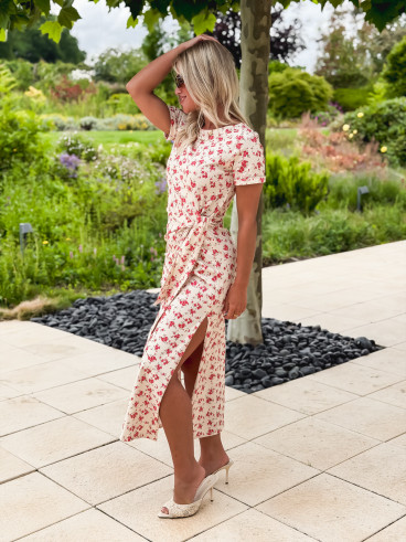 Robe longue Rosanna - Crème
