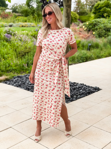 Robe longue Rosanna - Crème