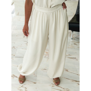Pantalon satiné Sybille - Beige