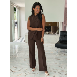 Blazer sans manches Debbie - Chocolat