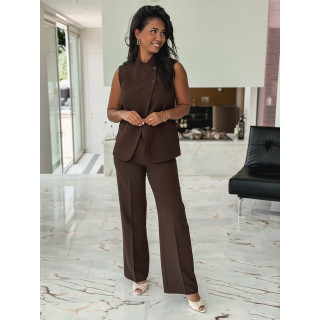 Blazer sans manches Debbie - Chocolat
