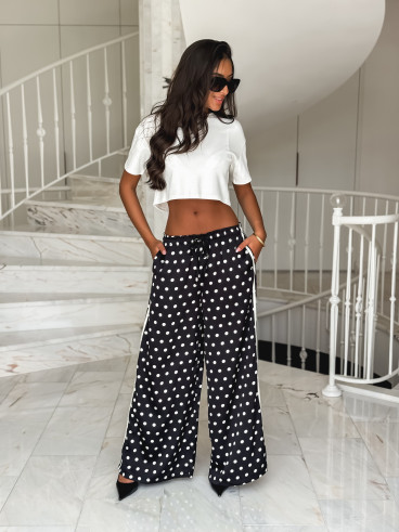 Pantalon à pois Médusa - Noir