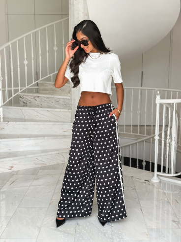 Pantalon à pois Médusa - Noir