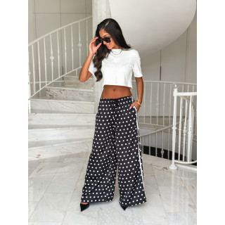 Pantalon à pois Médusa - Noir