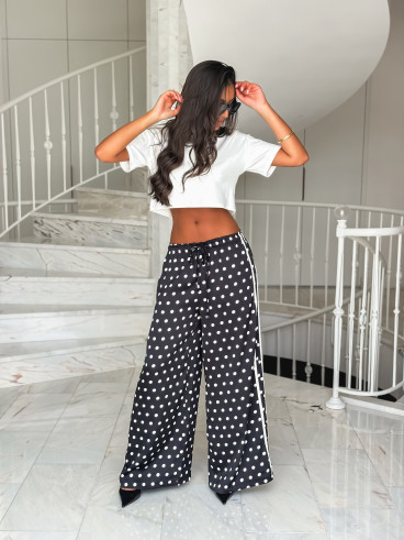 Pantalon à pois Médusa - Noir