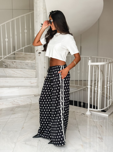 Pantalon à pois Médusa - Noir