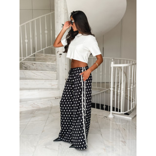 Pantalon à pois Médusa - Noir