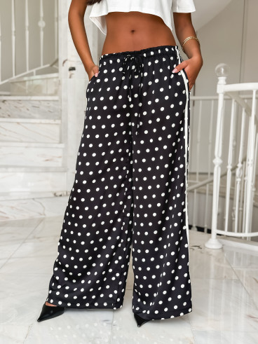 Pantalon à pois Médusa - Noir