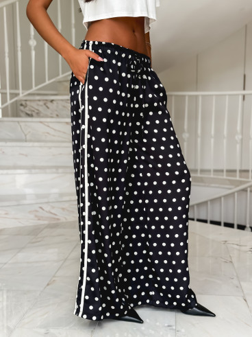 Pantalon à pois Médusa - Noir