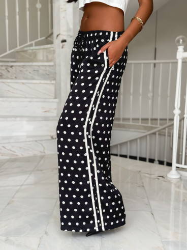 Pantalon à pois Médusa - Noir
