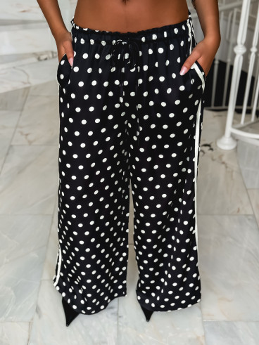 Pantalon à pois Médusa - Noir