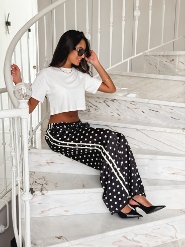 Pantalon à pois Médusa - Noir