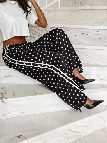 Pantalon à pois Médusa - Noir