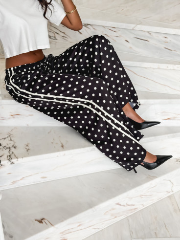 Pantalon à pois Médusa - Noir