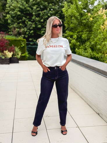 T-shirt "Tangerine" - Blanc/Orange