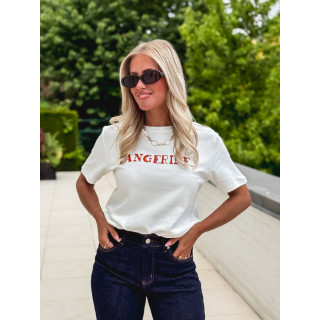 T-shirt "Tangerine" - Blanc/Orange