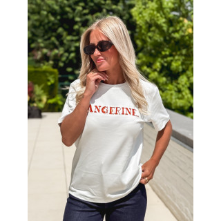 T-shirt "Tangerine" - Blanc/Orange