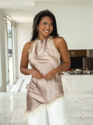 Blouse Soline - Taupe