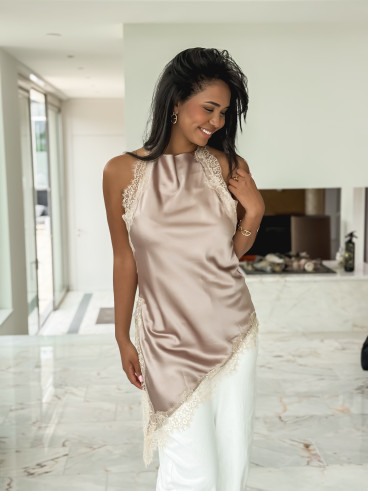 Blouse Soline - Taupe