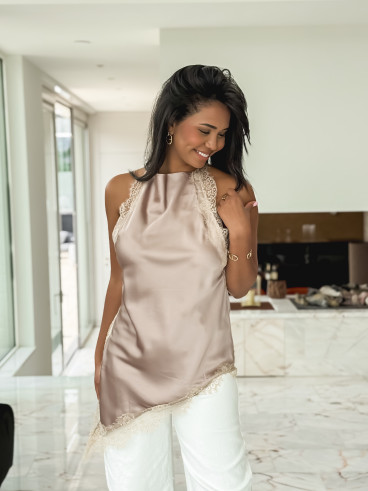 Blouse Soline - Taupe